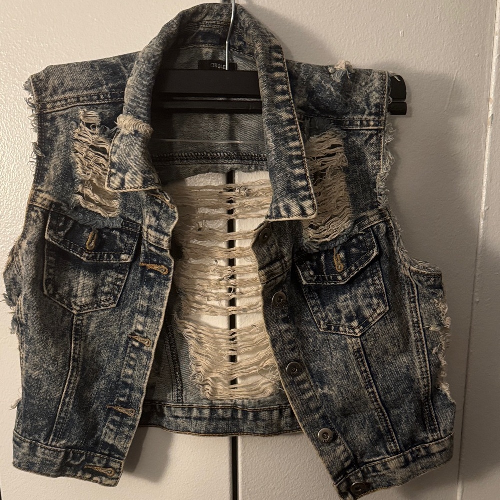 Chiole Blue Denim Vest